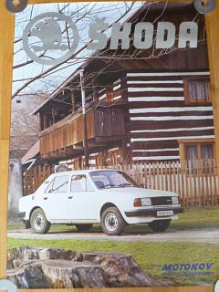 Škoda 120 LS - plakát - Motokov