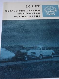 ÚVMV - 20 let Ústavu pro výzkum motorových vozidel Praha
