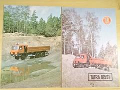 Tatra 815 - konvolut prospektů v deskách