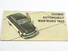 Osobní automobily Wartburg 1000 - prospekt - 1964