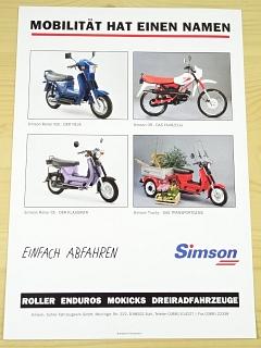 Simson - Roller XCE, CE, Trucky, OR - prospekt - 1993