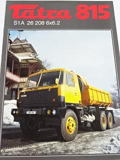 Tatra 815 S1 A 26 208 6x6.2 sklápěčkový automobil - prospekt