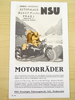 NSU Motorräder - NSU 500, 750, 1000 ccm - 1925 - prospekt - REPRINT!!!