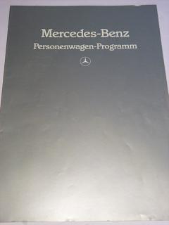 Mercedes - Benz - Personenwagen - Programm - prospekt - 1985