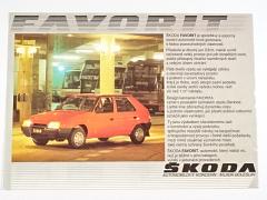 Škoda Favorit - prospekt