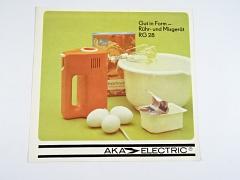 AKA Electric - Gut in Form- Rühr- und Mixgerät RG 28 - prospekt - 1978