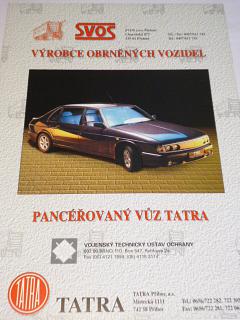 Tatra 700 - pancéřovaný vůz - SVOS Přelouč - prospekt