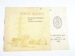 XXVI. Sjazd Elektrotechnického sväzu Československého - program - 1947