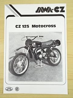 CZ 125 Motocross Model 511 - prospekt - JAWA-CZ G. B.