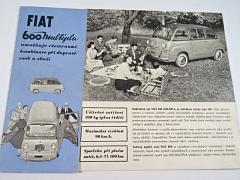 Fiat 600 Multipla - prospekt - česky