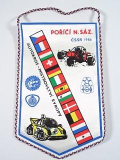 Mistrovství Evropy - Poříčí n. Sáz. - autokros - 1986 - vlaječka