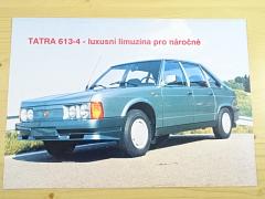 Tatra 613-4 - luxusní limuzína pro náročné - prospekt