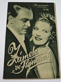 Zámek ve Flandrech - Bio - program v obrazech - 1936 - film - prospekt