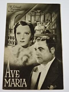 Ave Maria - Bio - program v obrazech - 1936 - film - prospekt