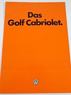Volkswagen - Das Golf Cabriolet - prospekt - 1981