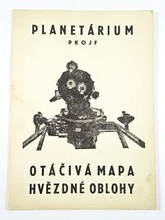Planetárium PKOJF - otáčivá mapa hvězdné oblohy - 1962