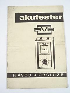 Akutester AVA - návod k obsluze