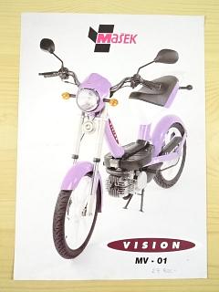 Mašek Vision MV-01 - dvoumístný mokik - motor Puch - prospekt