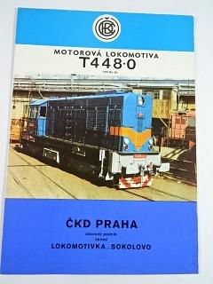 ČKD - motorová lokomotiva T 448.0 - prospekt - 1976
