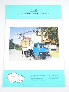 SUB - pracovní plošina P 15-07 - Automobil - Arbeitsbühne - podvozek Avia A 31 T-K - prospekt
