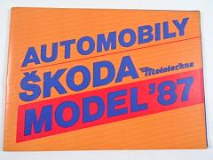 Škoda - Automobily Škoda Model ´87 - Mototechna - prospekt