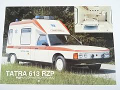 Tatra 613 RZP - rychlá zdravotnická pomoc - prospekt