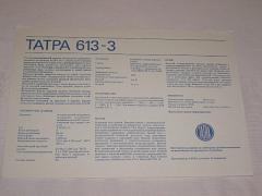 Tatra 613-3 - prospekt - pouze text - rusky