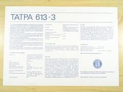 Tatra 613-3 - prospekt - leták - pouze text - rusky
