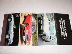 Rover 2600, 3500, Jaguar 4,2 litres, 5,3 litres, Triumph TR - prospekt