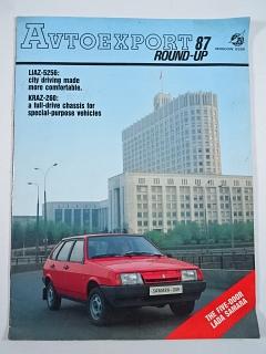 Avtoexport Round-up 87 - časopis - 4-1987 - Belaz, Kamaz, Liaz 5256 Bus, Kraz 260, Ikar Snowmobile, Lada Samara, Lada Niva...
