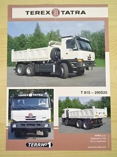 Tatra 815 - 290S25 28 300 6x6.2/341 Terrno1 - třínápravový sklápěč - prospekt - Terex - Tatra