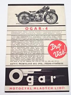 Ogar Standard, Ogar 4 - 1937 - prospekt - REPRINT!!!