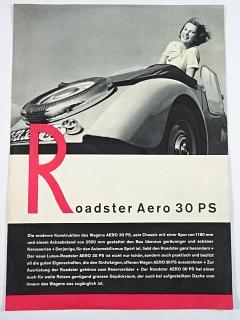 Aero - Roadster Aero 30 PS - prospekt