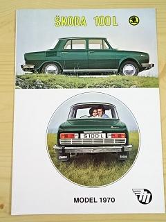 Škoda 100 L model 1970 - Mototechna - prospekt