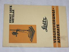 Leitz - Vergrosserungs - Apparate - 1930 - prospekt