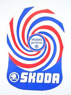 Škoda - reklamní papírová kšiltovka