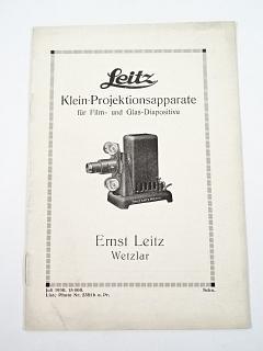 Leitz - Klein - Projektionsapparate für Film- und Glas - Diapositive - 1930 - prospekt