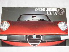 Alfa Romeo - Spider Junior 1.3/1.6 - prospekt