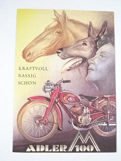 Adler M 100 - prospekt - REPRINT