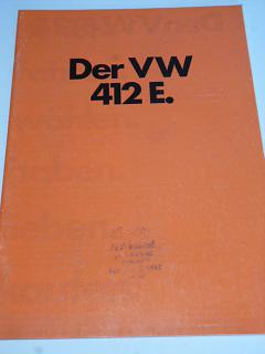 Volkswagen - Der VW 412 E - 1972 - prospekt