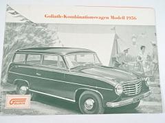 Goliath - Kombinationswagen Modell 1956 - prospekt