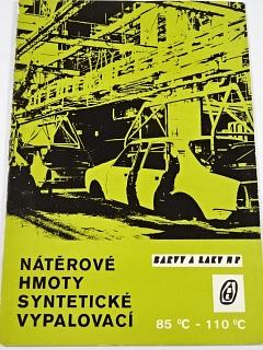 Nátěrové hmoty syntetické vypalovací - prospekt - 1978 - Barvy a laky n. p.