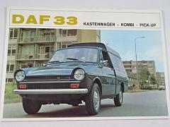 DAF 33 Kastenwagen - Kombi - Pick-up - prospekt - 1969