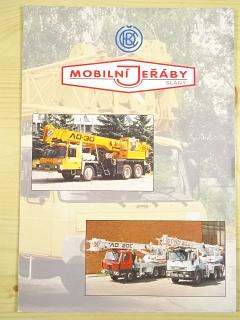 ČKD - Mobilní jeřáby Slaný - desky na prospekty - Tatra, Iveco