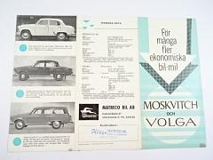 Moskvitch 403 - Volga - prospekt - Matreco Bil AB, Stockholm - Moskvič - Volha