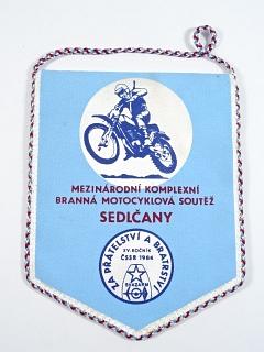 Mezinárodní komplexní branná motocyklová soutěž Sedlčany - 1984 - vlaječka