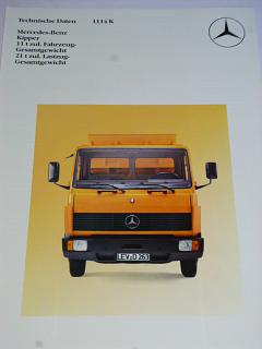 Mercedes - Benz - Kipper 1114 K - prospekt - 1984