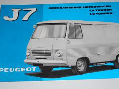 Peugeot J7 Geschlossener Lieferwagen - 1967 - prospekt