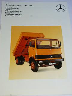 Mercedes - Benz - Kipper LPK 913 - prospekt - 1982