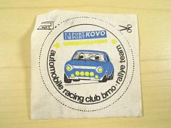Automobile racing club Brno - rallye team - Kovo - nažehlovačka